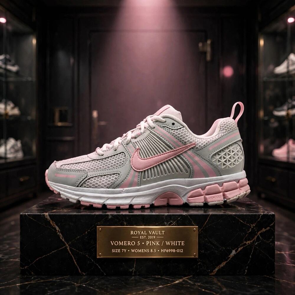 Size 7Y - Nike Vomero 5 HF6998-012 Vast Grey Soft Pink GS Womens 8.5 New